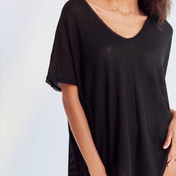 Urban Outfitters Tops - Urban Outfitters Out From Under Oversized BlackTee